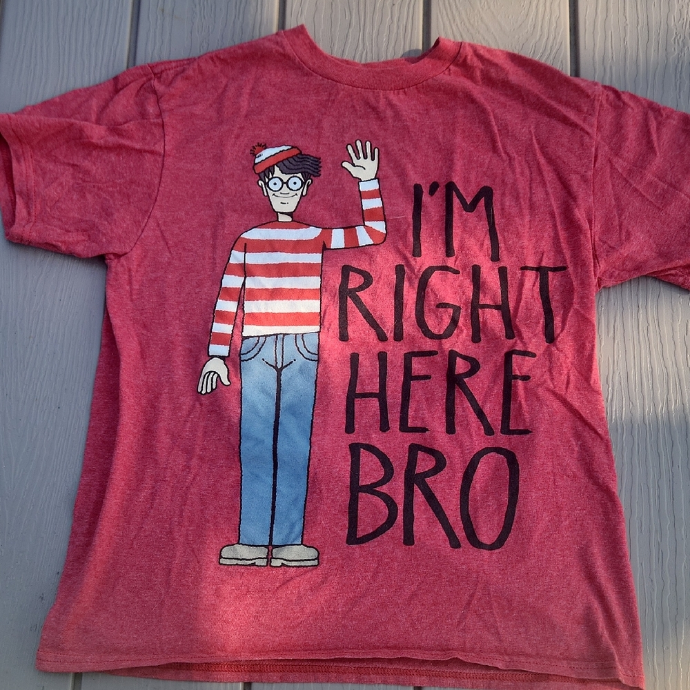 Where's Waldo Red Graphic Tee